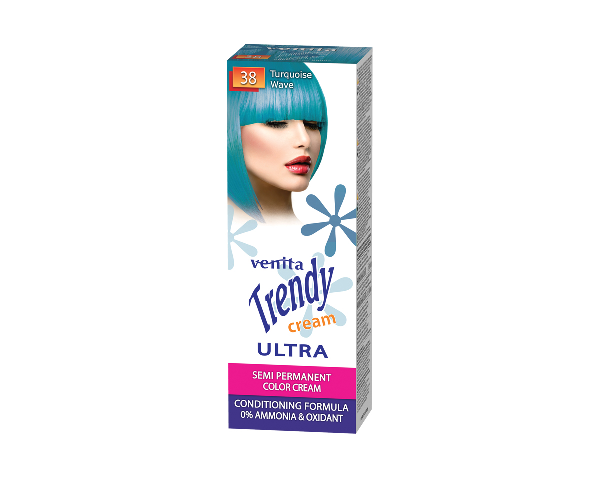 VENITA Trendy CREAM TUBE 38 Turquoise Wave